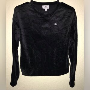 Juicy Couture Velour Crewneck Long Sleeved Top
